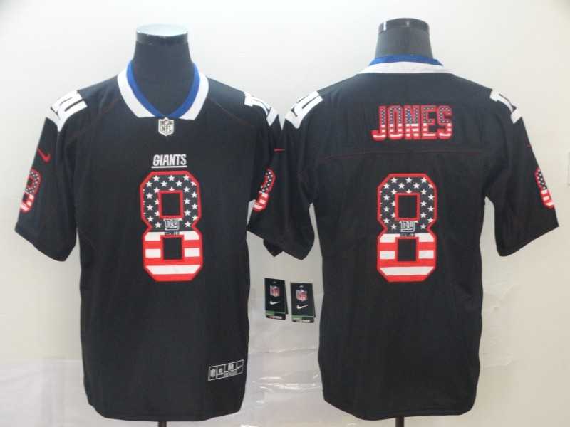 Nike Giants 8 Daniel Jones Black USA Flag Fashion Limited Jersey,We sell and wholesale Nike Giants 8 Daniel Jones Black USA Flag Fashion Limited Jersey on line form chian!